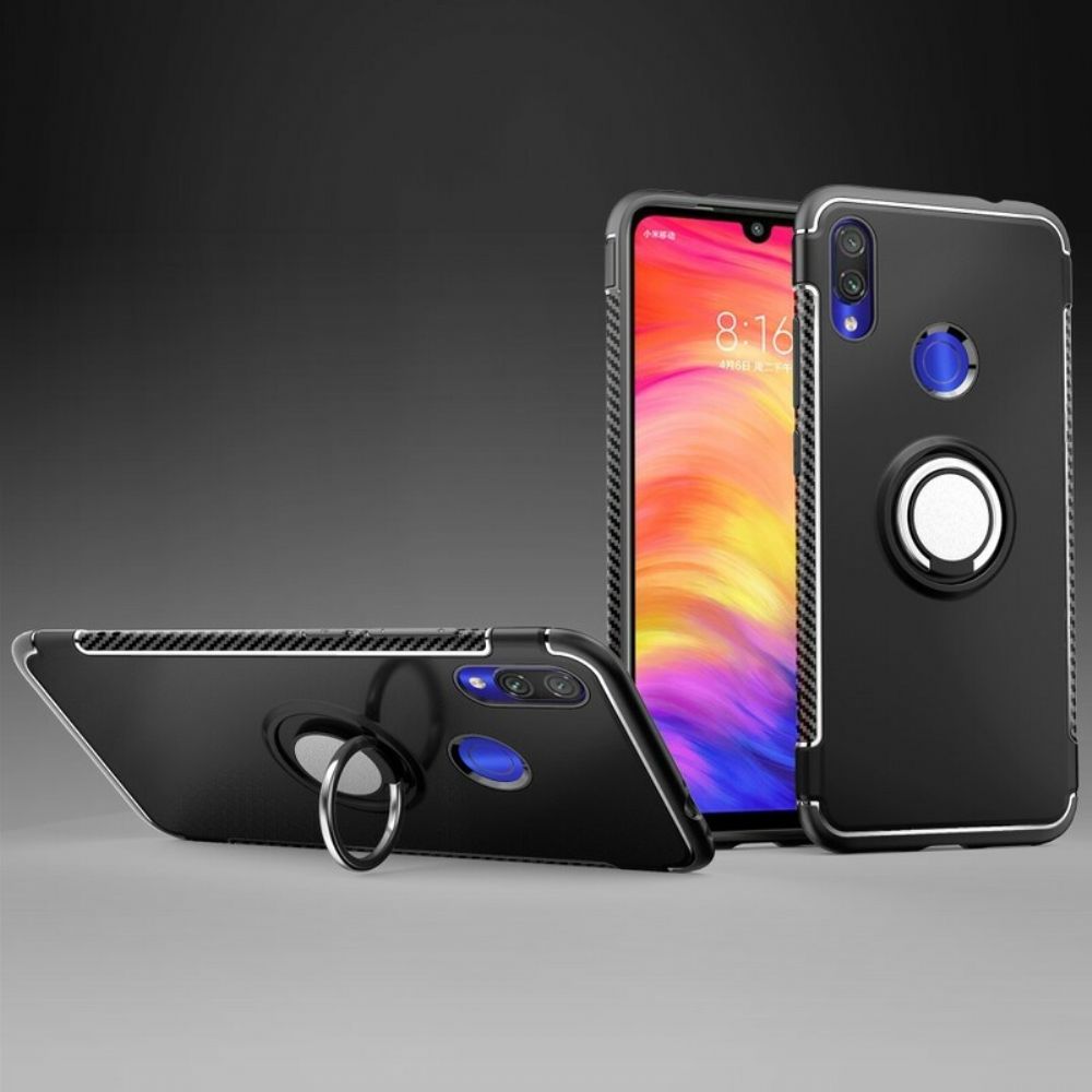 Hoesje voor Xiaomi Redmi Note 7 Koolstofvezelring