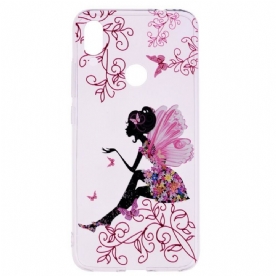 Hoesje voor Xiaomi Redmi Note 7 Transparante Bloemenfee