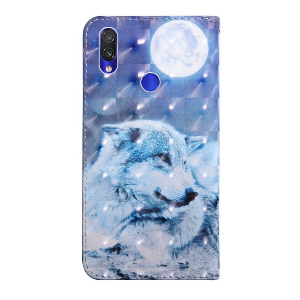 Leren Hoesje voor Xiaomi Redmi Note 7 Hector De Wolf