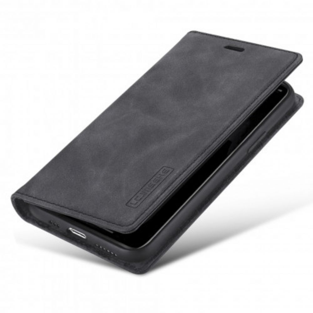 Bescherming Hoesje voor iPhone 11 Pro Max Folio-hoesje Lc.imeeke Leereffect