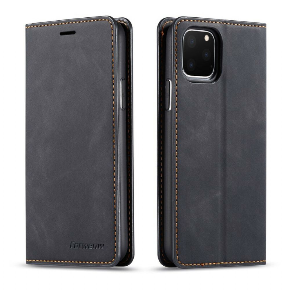 Bescherming Hoesje voor iPhone 11 Pro Max Folio-hoesje Lederen Effect Forwenw