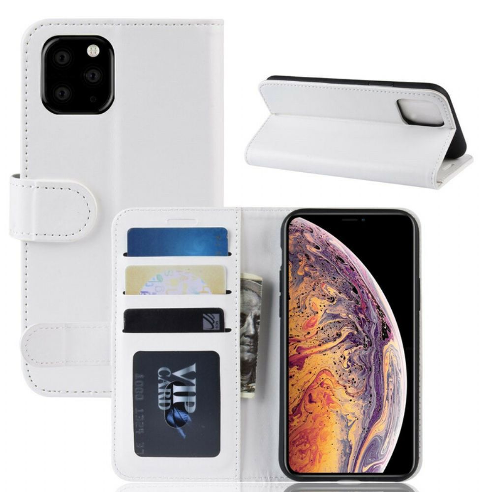 Flip Case voor iPhone 11 Pro Max Stijlleer Ontwerp