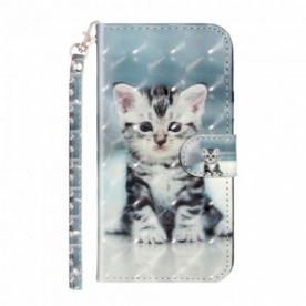 Folio-hoesje voor iPhone 11 Pro Max Met Ketting Chaton Lichtspots Met Riem