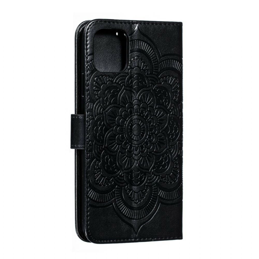 Folio-hoesje voor iPhone 11 Pro Max Met Ketting Mandala Met Volledige Riem