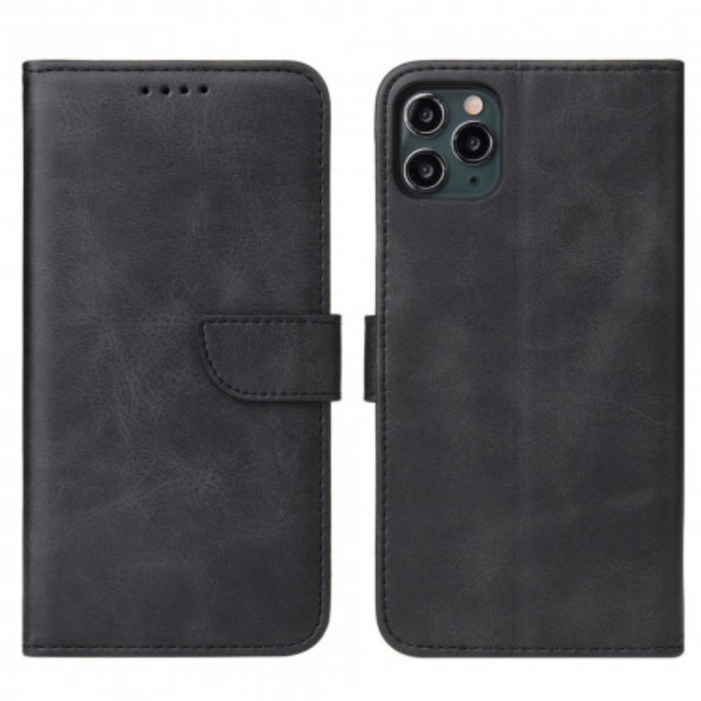 Folio-hoesje voor iPhone 11 Pro Max Vintage Lederen Stijl