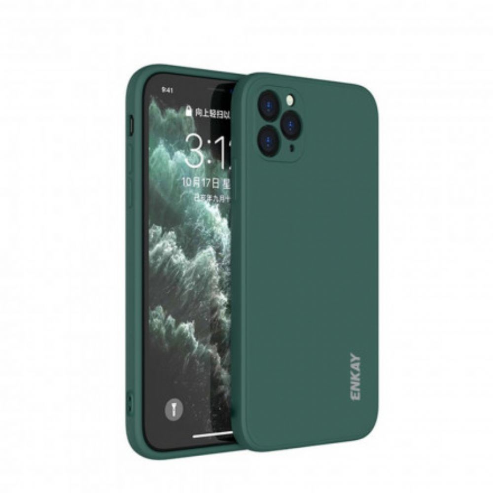 Hoesje voor iPhone 11 Pro Max Enkay Vloeibare Siliconen