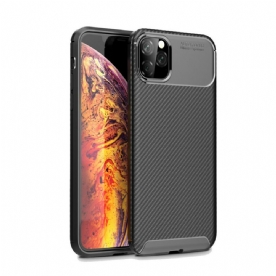 Hoesje voor iPhone 11 Pro Max Flexibele Koolstofvezeltextuur