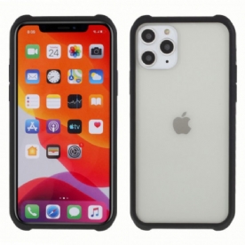 Hoesje voor iPhone 11 Pro Max Gehard Glas En Siliconen Met Schermfilm