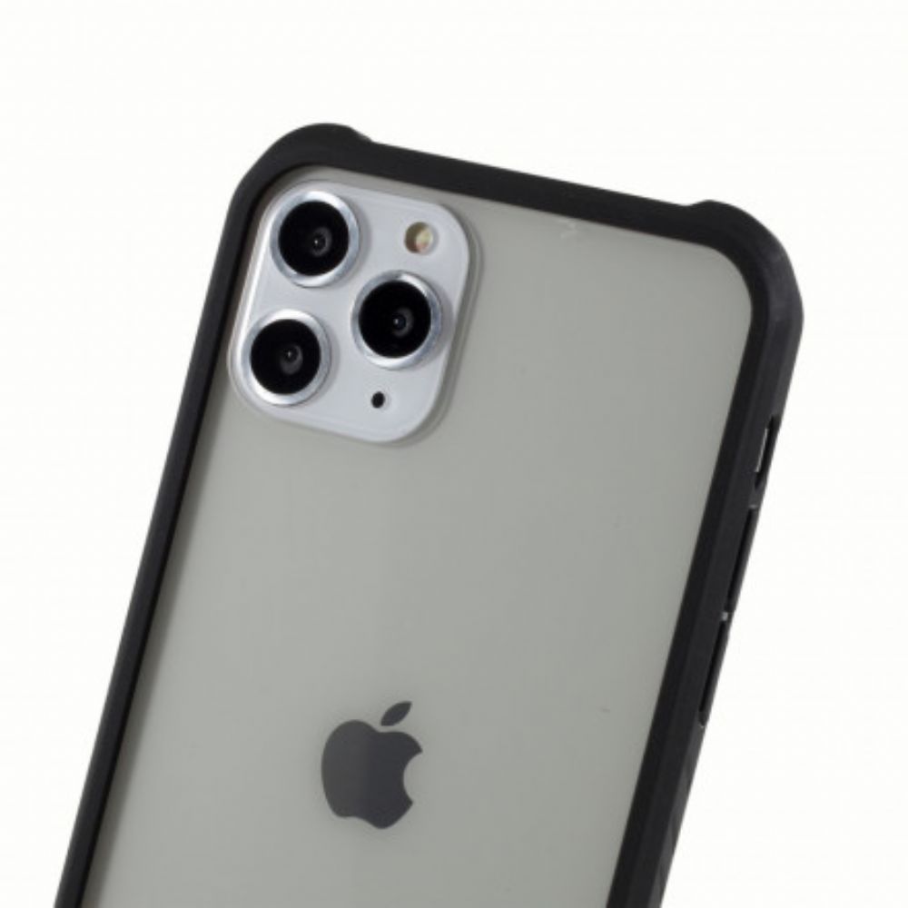 Hoesje voor iPhone 11 Pro Max Gehard Glas En Siliconen Met Schermfilm