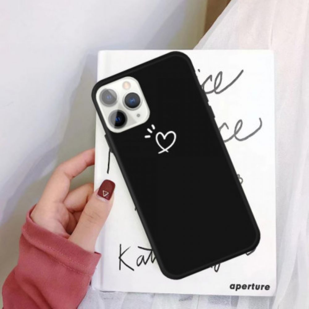 Hoesje voor iPhone 11 Pro Max Kloppend Hart Siliconen