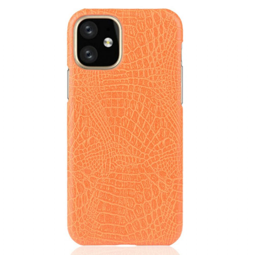 Hoesje voor iPhone 11 Pro Max Krokodillenleer Stijl