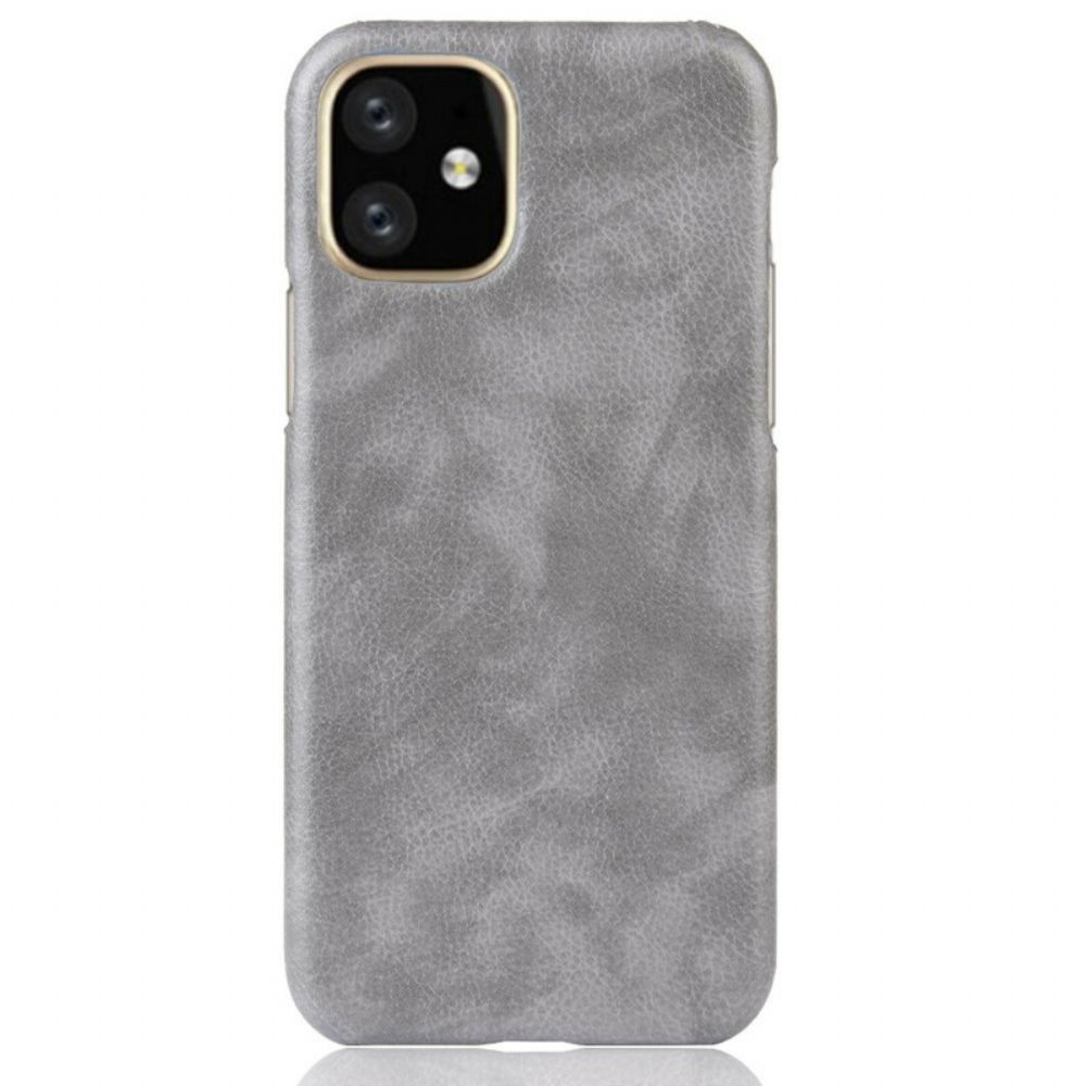 Hoesje voor iPhone 11 Pro Max Litchi-leereffect