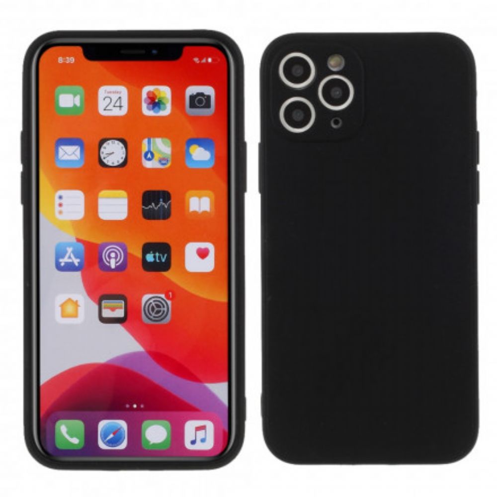 Hoesje voor iPhone 11 Pro Max Matte Stijve Siliconen