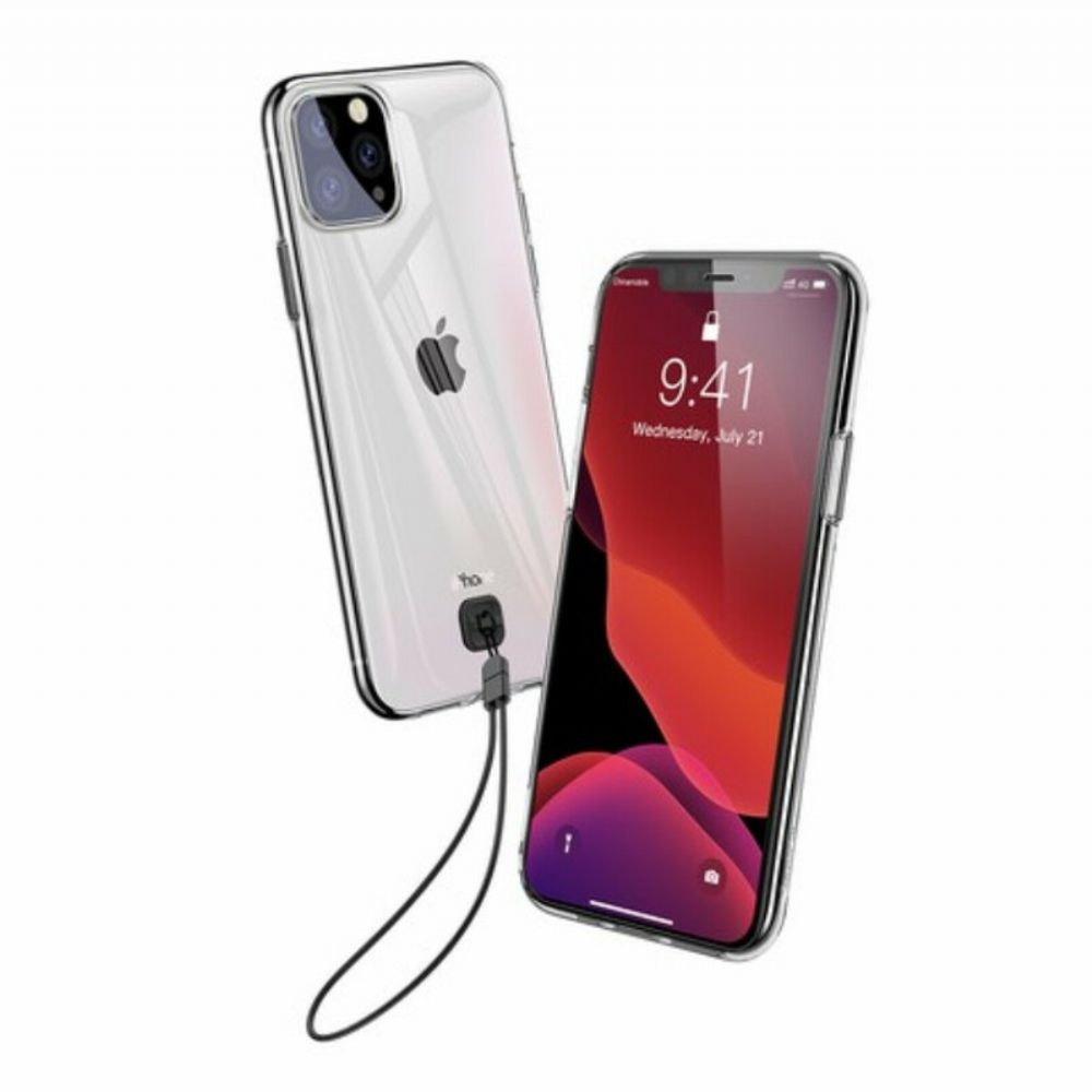 Hoesje voor iPhone 11 Pro Max Met Ketting Baseus Transparante Strappy