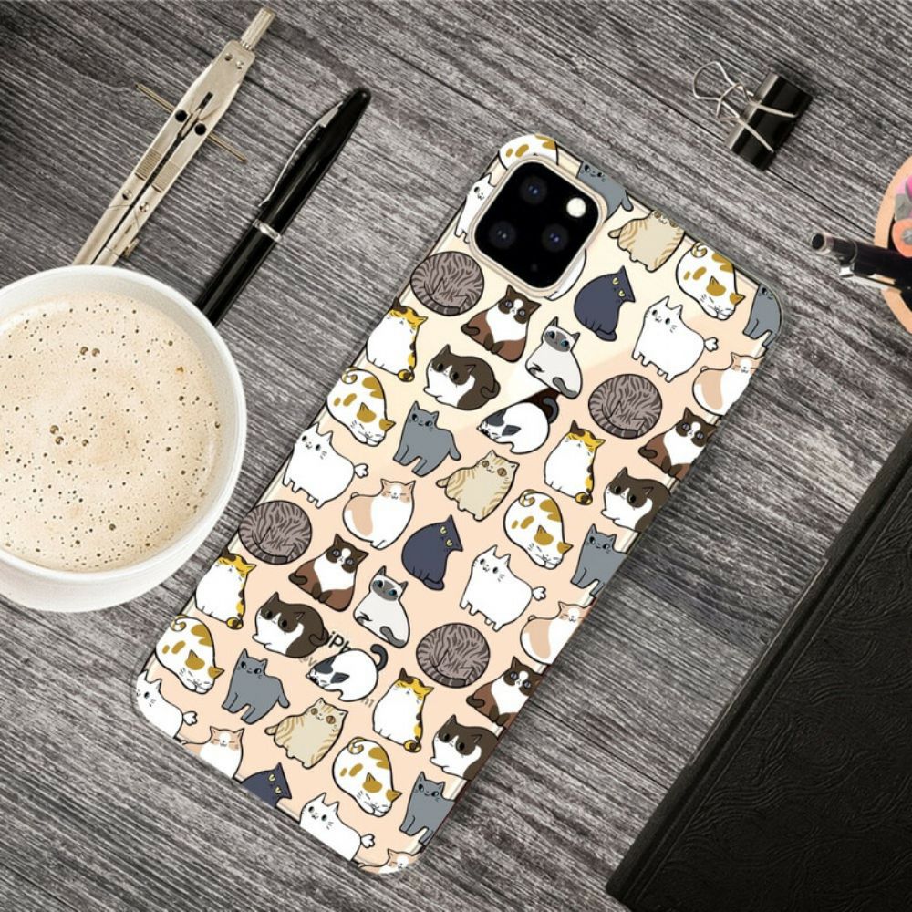 Hoesje voor iPhone 11 Pro Max Pro Top Katten