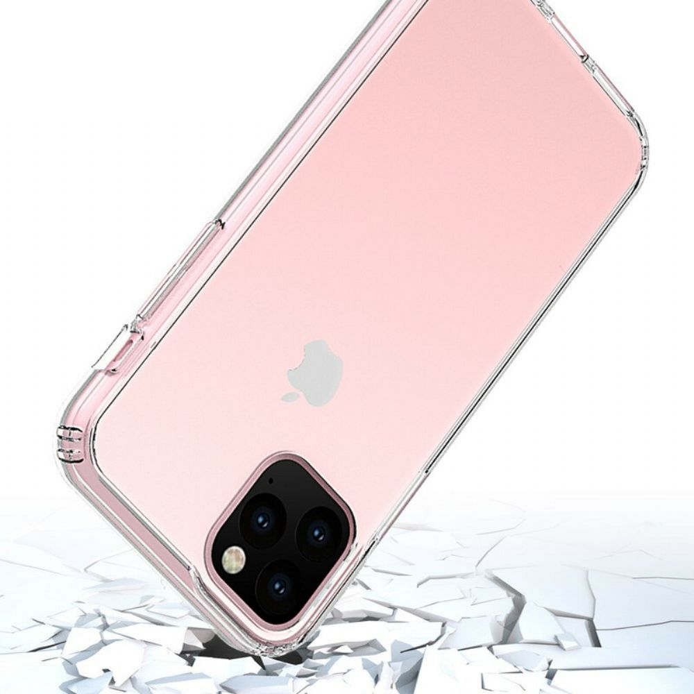 Hoesje voor iPhone 11 Pro Max Transparant Hybride Ontwerp