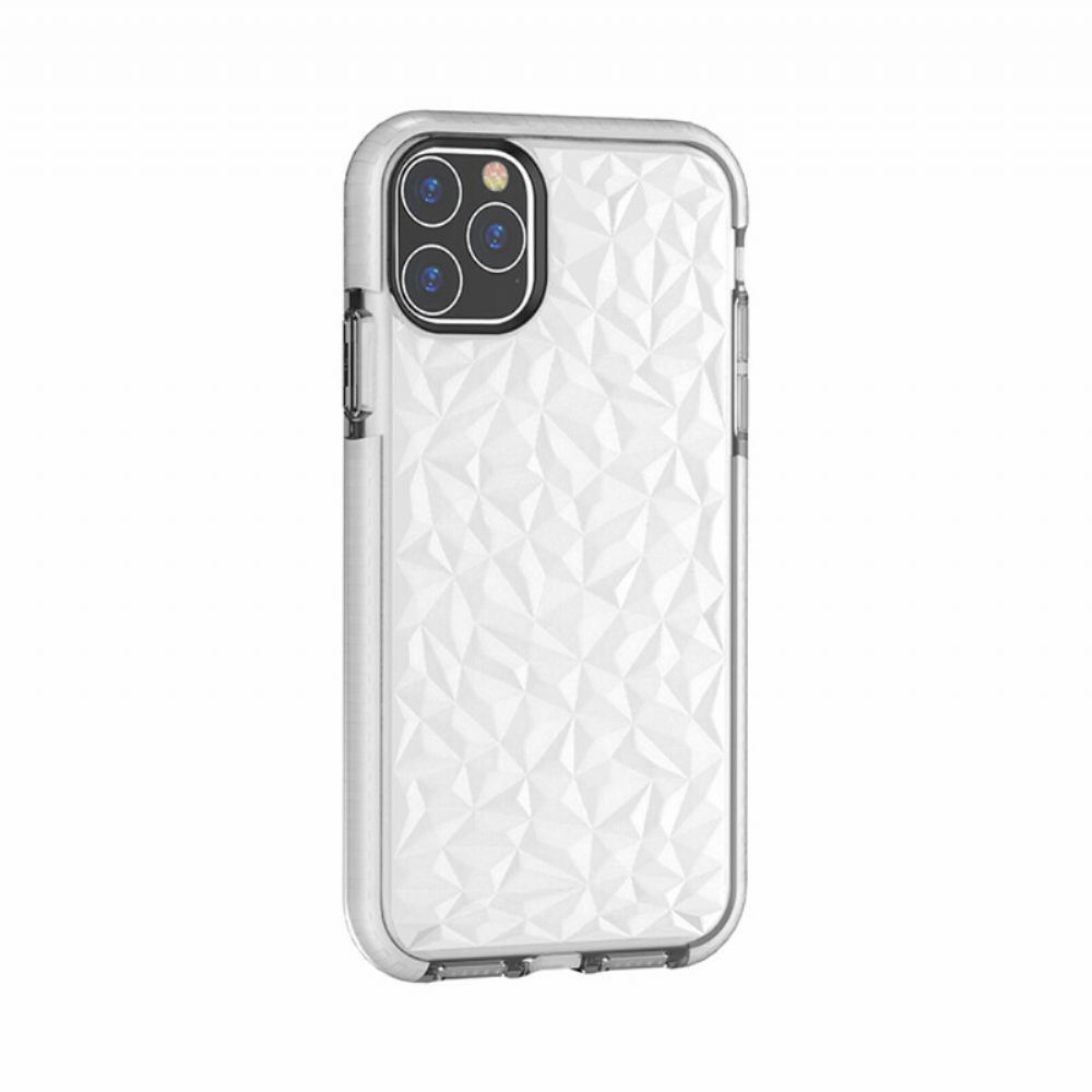 Hoesje voor iPhone 11 Pro Max Transparante Diamanttextuur