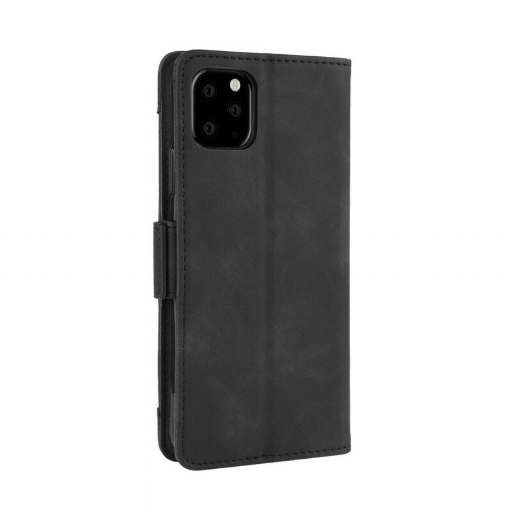 Leren Hoesje voor iPhone 11 Pro Max Eerste Klas Multi-kaart