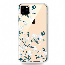 Telefoonhoesje voor iPhone 11 Pro Max Witte Bloemen