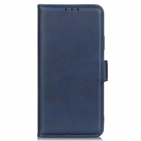 Leren Hoesje voor Xiaomi Redmi Note 12 5G Dubbele Sluiting