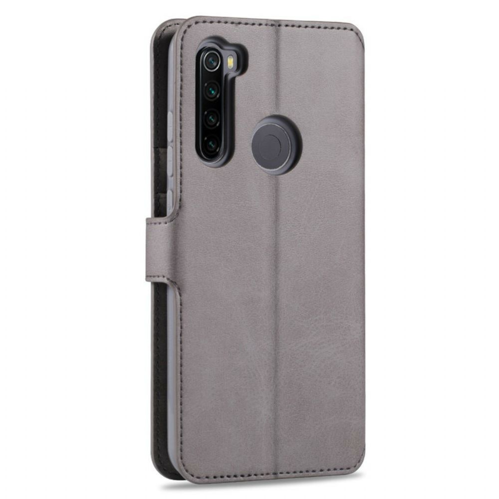 Flip Case voor Xiaomi Redmi Note 8 Azns Ledereffect