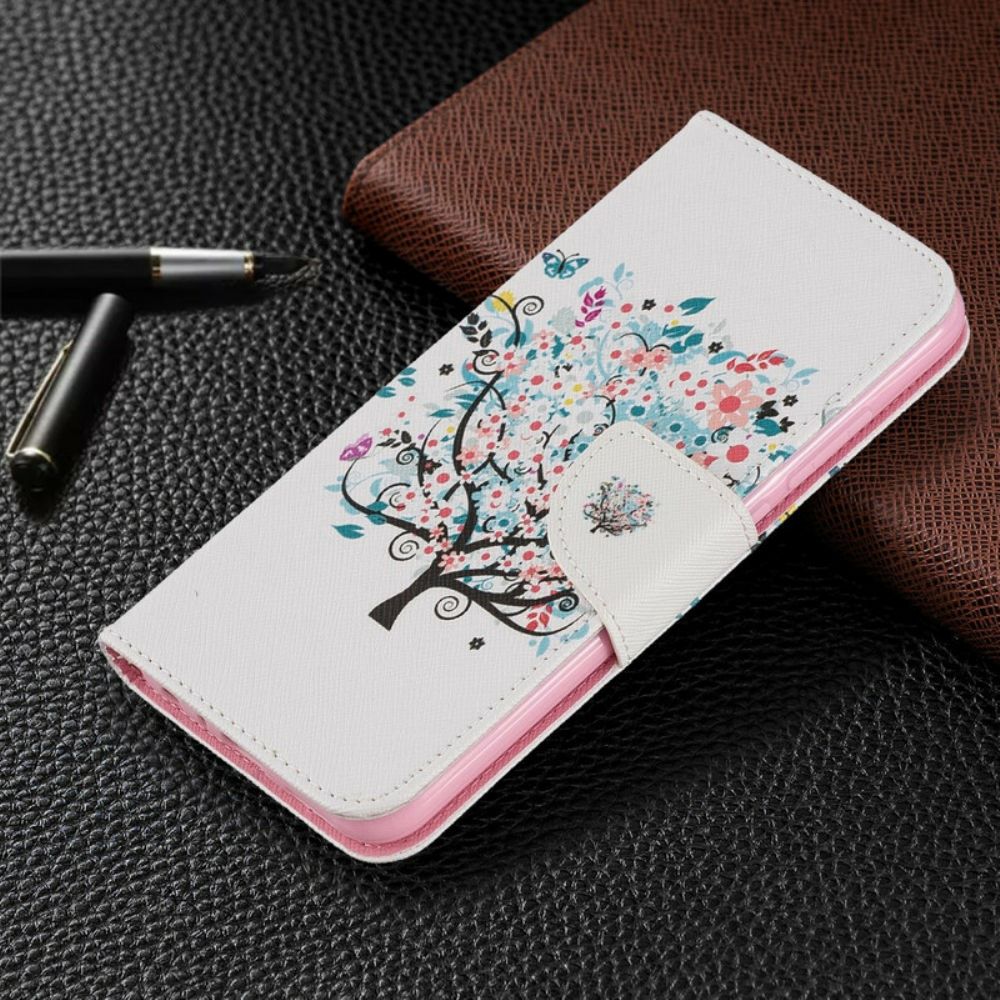 Flip Case voor Xiaomi Redmi Note 8 Bloemrijke Boom