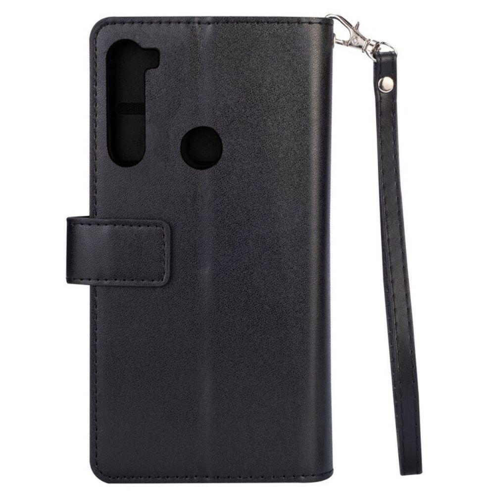 Flip Case voor Xiaomi Redmi Note 8 Portemonnee Met Koord