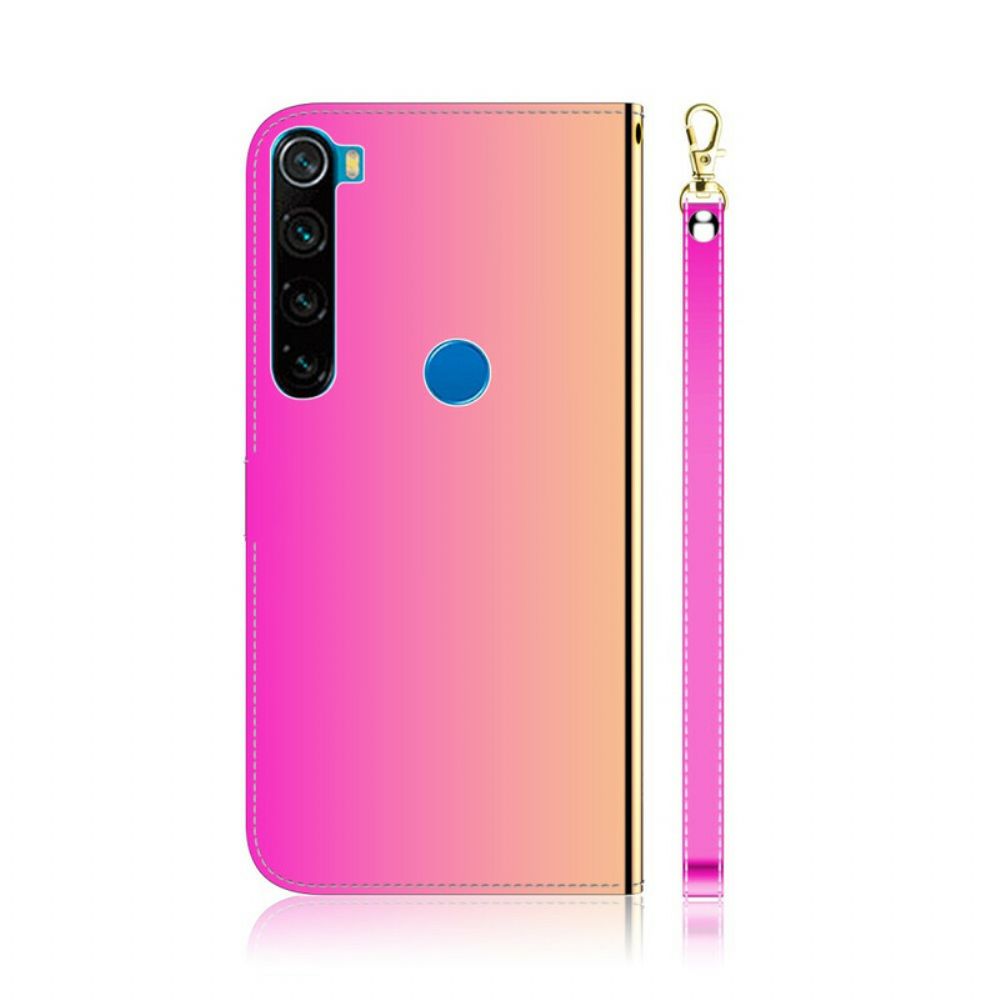 Flip Case voor Xiaomi Redmi Note 8 Spiegelkap Van Kunstleer