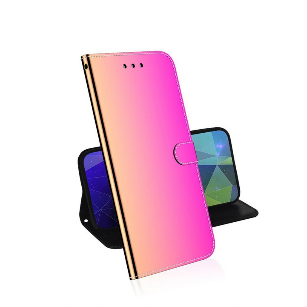 Flip Case voor Xiaomi Redmi Note 8 Spiegelkap Van Kunstleer