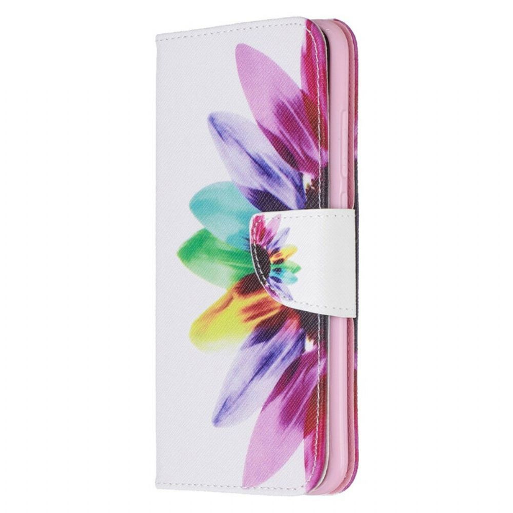 Folio-hoesje voor Xiaomi Redmi Note 8 Aquarel Bloem