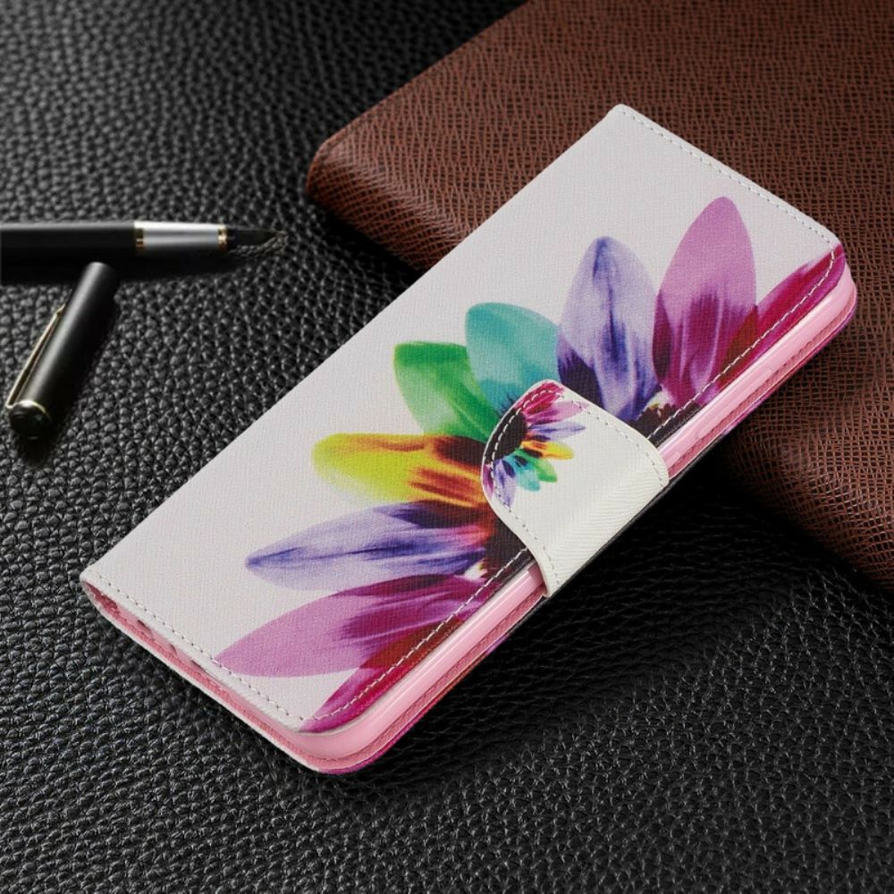 Folio-hoesje voor Xiaomi Redmi Note 8 Aquarel Bloem