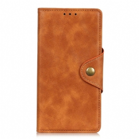 Folio-hoesje voor Xiaomi Redmi Note 8 Knoop Van Kunstleer