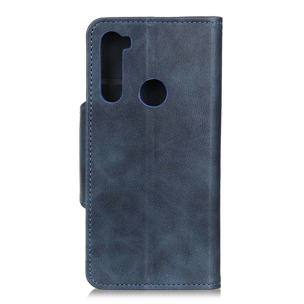 Folio-hoesje voor Xiaomi Redmi Note 8 Knoop Van Kunstleer