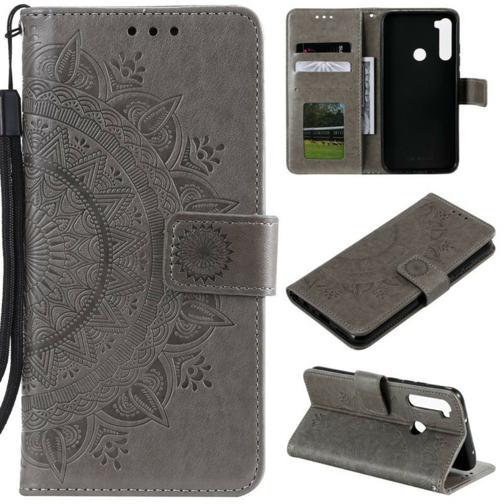 Folio-hoesje voor Xiaomi Redmi Note 8 Zon Mandala