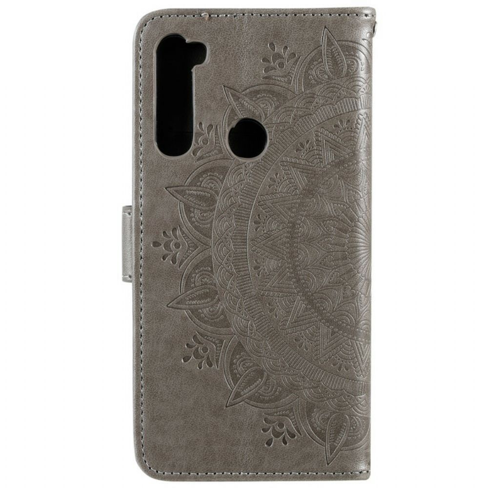 Folio-hoesje voor Xiaomi Redmi Note 8 Zon Mandala