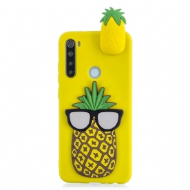 Hoesje voor Xiaomi Redmi Note 8 3d Coole Ananas