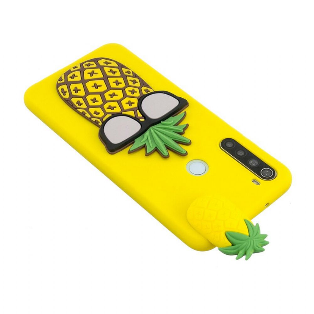 Hoesje voor Xiaomi Redmi Note 8 3d Coole Ananas