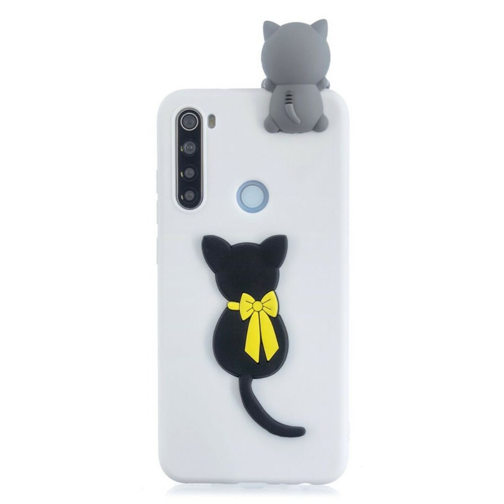 Hoesje voor Xiaomi Redmi Note 8 Charmant Poesje 3d