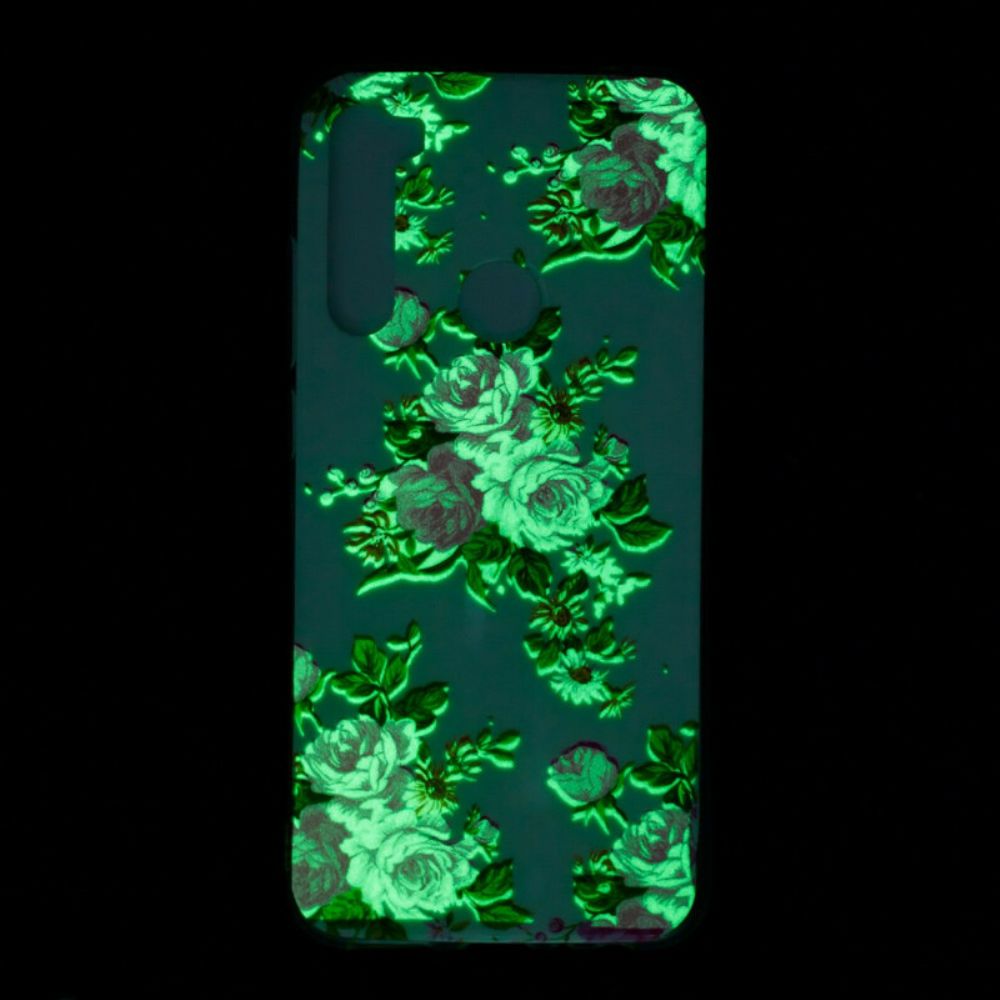 Hoesje voor Xiaomi Redmi Note 8 Fluorescerende Vrijheidsbloemen