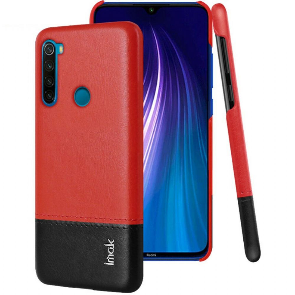 Hoesje voor Xiaomi Redmi Note 8 Imak Ruiyi-serie Leereffect