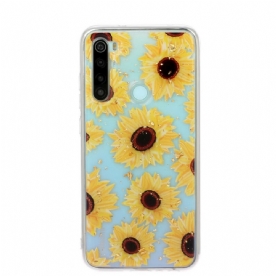 Hoesje voor Xiaomi Redmi Note 8 Meerdere Zonnebloemen