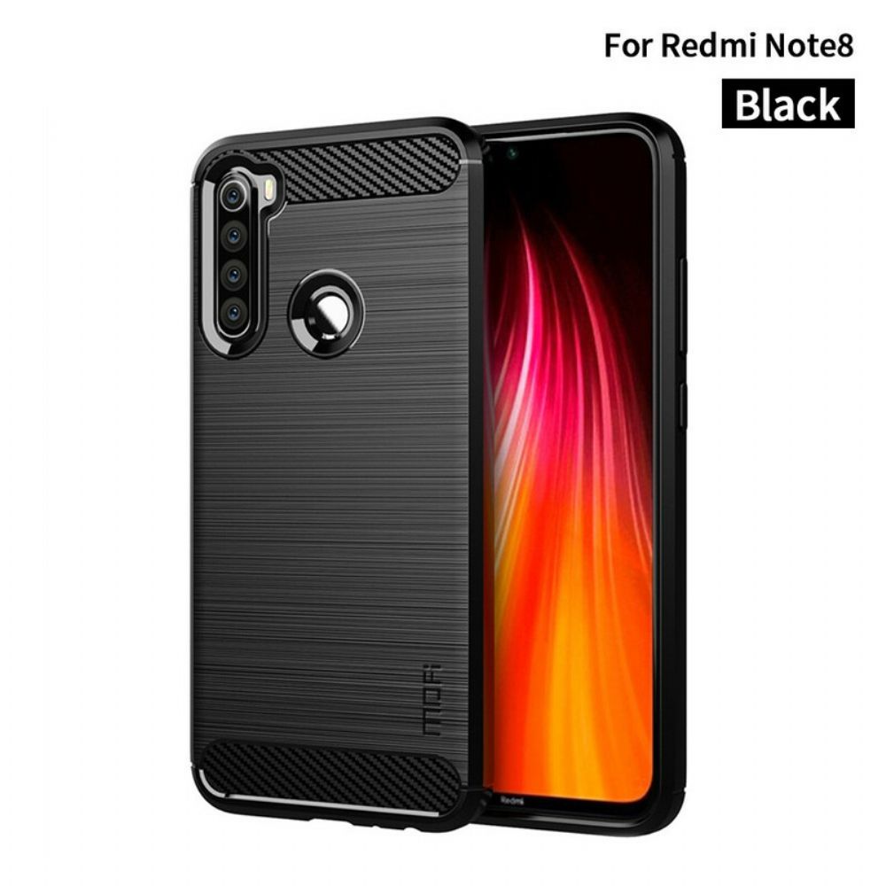 Hoesje voor Xiaomi Redmi Note 8 Mofi Geborstelde Koolstofvezel