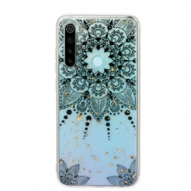 Hoesje voor Xiaomi Redmi Note 8 Transparante Grijze Mandala