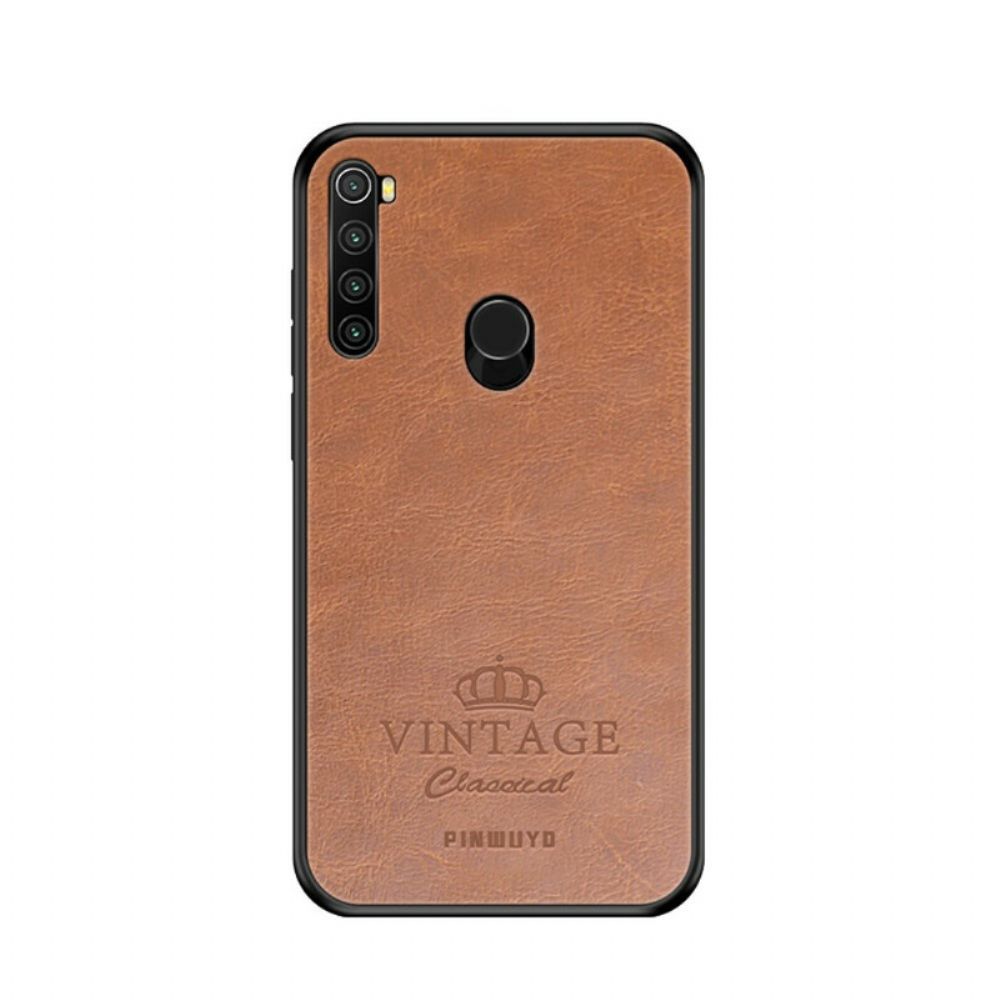 Hoesje voor Xiaomi Redmi Note 8 Vintage Leereffect Pinwuyo