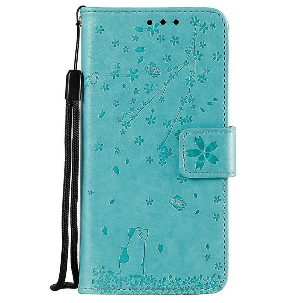 Leren Hoesje voor Xiaomi Redmi Note 8 Met Ketting Band Mijmering