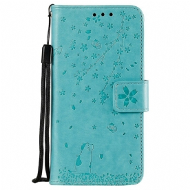 Leren Hoesje voor Xiaomi Redmi Note 8 Met Ketting Band Mijmering