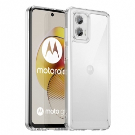 Hoesje voor Moto G73 5G Transparante Hybride