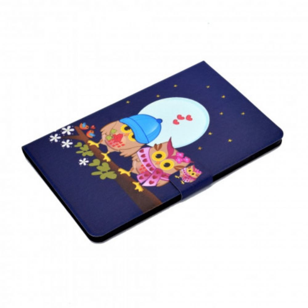 Leren Hoesje voor Huawei MatePad New Leuke Uilen