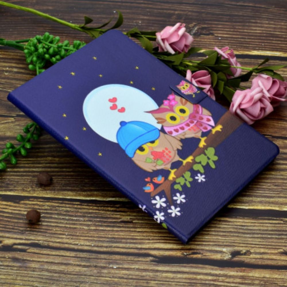 Leren Hoesje voor Huawei MatePad New Leuke Uilen