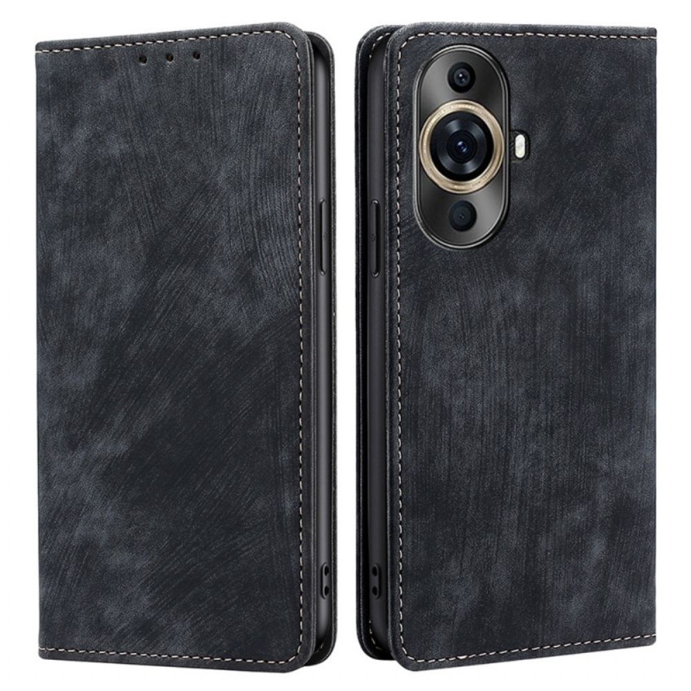 Folio-hoesje Huawei Nova 11 Pro Telefoonhoesje Vintage-effect Met Rfid-blokkering